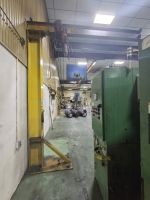 B.I. Brooks and Sons 1/2 Ton Jib Crane and Ingersoll Rand Hoist