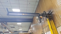 B.I. Brooks and Sons 1/2 Ton Jib Crane and Ingersoll Rand Hoist - 3