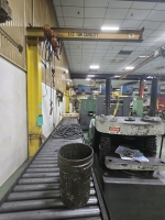 B.I. Brooks and Sons 1/2 Ton Jib Crane and Ingersoll Rand Hoist