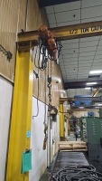 B.I. Brooks and Sons 1/2 Ton Jib Crane and Ingersoll Rand Hoist - 2