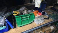 Lot of (2) Shelves and Misc. Contents - Tools, Parts, etc. - 13