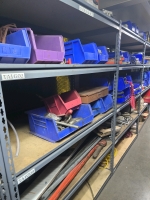(2) Sections of Shelving and Misc. Contents - Tools, Parts, etc. - 2