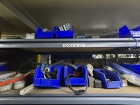 (2) Sections of Shelving and Misc. Contents - Tools, Parts, etc. - 4