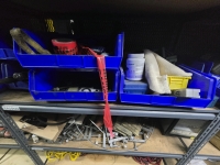 (2) Sections of Shelving and Misc. Contents - Tools, Parts, etc. - 5