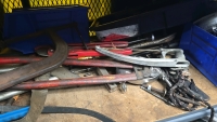 (2) Sections of Shelving and Contents - Tools, Parts, etc. - 8