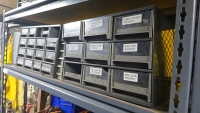 (2) Sections of Shelving and Contents - Tools, Parts, etc. - 11