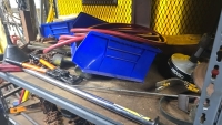 (2) Sections of Shelving and Contents - Tools, Parts, etc. - 12