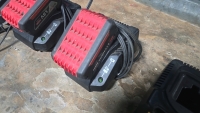 Misc. Charger Lot - (3) Bosch BC660 Chargers and (2) 18V Batteries, (1) Dewalt DW9116 Charger - 7