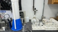 LOT ASST&rsquo;D LABORATORY GLASSWARE, PLASTICWARE AND PORCELAIN FUNNELS - 3