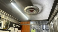 CUSTOM BOOTH WITH CURTAIN STRIPS AND CEILING VENTILATION HOLE - 2