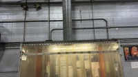 CUSTOM BOOTH WITH CURTAIN STRIPS AND CEILING VENTILATION HOLE - 4