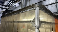 CUSTOM BOOTH WITH CURTAIN STRIPS AND CEILING VENTILATION HOLE - 5