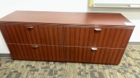 WOOD CREDENZA, 71" L x 19 1'/2" W x 29" H
