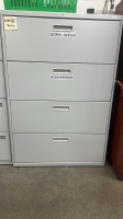 LOT (4) HON GRAY 4-DRW LATERAL FILES