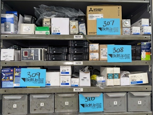 LOT OF POWER SUPPLY&rsquo;S, GFCI OUTLETS, CONTACTS, OVERLOAD RELAYS