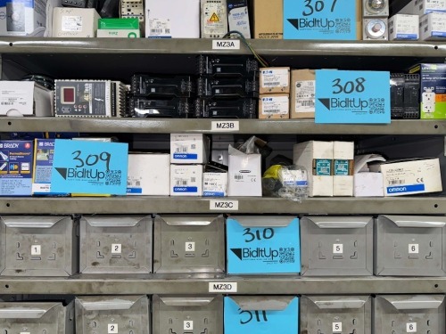 LOT OF PROXIMITY SWITCHES, POWER SUPPLY&rsquo;S, TIMERS, CONNECTING SOCKETS, DOOR SWITCHES, SENSORS, HEAT SHRINK
