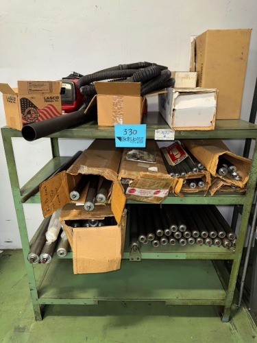LOT OF ASSORTED CONVEYOR ROLLERS