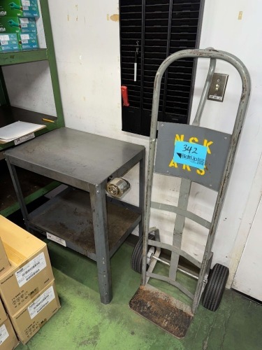 DOLLY AND SMALL SHELVE UNIT