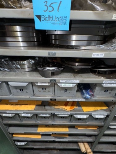 LOT 10 SHELVES OF ASSORTED PUMP PARTS