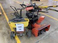 LOT SIMPLICITY SNOW BLOWER AND ASST'D OUTDOOR EQUIPMENT