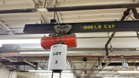 CM LODESTART 1/2 TON POWER CHAIN HOIST WITH 25&rsquo;FT SPAN RAIL - 3