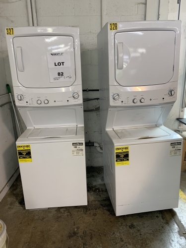 LOT (2) STACKED LAUNDRY CENTER, TOP LOAD WASHER AND DRYER'S
