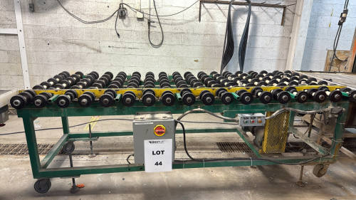 POWER ROLLER CONVEYOR WITH CONTROL, 107&rdquo; L x 40&rdquo; W 3&rsquo; FT HEIGHT