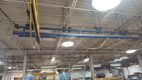 Gorbel Overhead Bridge Crane System, 1000 lbs Capacity, Made in USA - 3