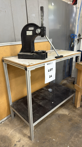 DAYTON 2-TON ARBOR PRESS WITH TABLE