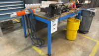 TABLE WITH WESTWARD 8&rdquo; VISE