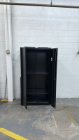 LOT (4) SEC OF SHELVING AND (1) storage cabinet - 2