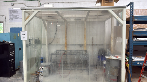 CUSTOM ROOM WITH CURTAINS/PLEXIGLASS AND (2) SAS SENTRY AIR SYSTEMS