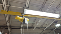 MAN GUARD BUDGIT 1/2&rdquo; TON POWER CHAIN HOIST WITH 13&rsquo; FT SPAN RAIL - 2