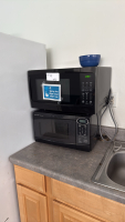 LOT (2) REFRIGERATORS, (3) MICROWAVES, (1) GREEK CHEF OVEN (BROKEN KNOB) - 2