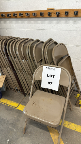 LOT (35) METAL FOLDING CHAIRS