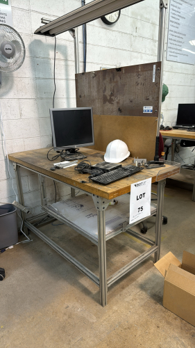 LOT ASST&rsquo;D furniture and (2) WORK TABLES