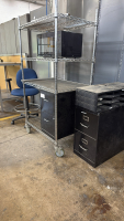 LOT ASST&rsquo;D furniture and (2) WORK TABLES - 9