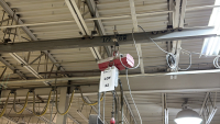 MAN GUARD BUDGIT 1/2&rdquo; TON POWER CHAIN HOIST WITH 13&rsquo; FT SPAN RAIL - 2