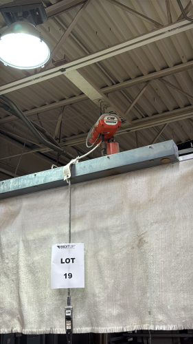 CM LODESTAR 1/2 TON POWER CHAIN HOIST