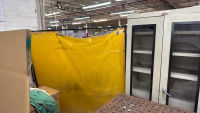 LOT OF (4) WELDING CURTAINS AND CABINET - 3