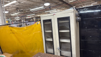 LOT OF (4) WELDING CURTAINS AND CABINET - 4