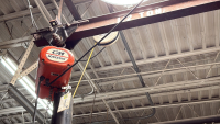 CM LOADSTAR 1/2&rdquo; TON POWER CHAIN HOIST WITH 18&rsquo; FT SPAN RAIL - 2