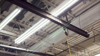 CM LOADSTAR 1/2&rdquo; TON POWER CHAIN HOIST WITH 18&rsquo; FT SPAN RAIL - 3