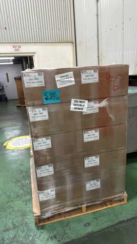 (5) pallets of Ball boxes, tops and bottoms
