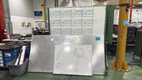 (4) whiteboards and display boards