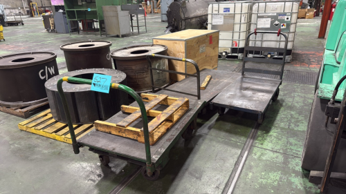 (3) metal carts