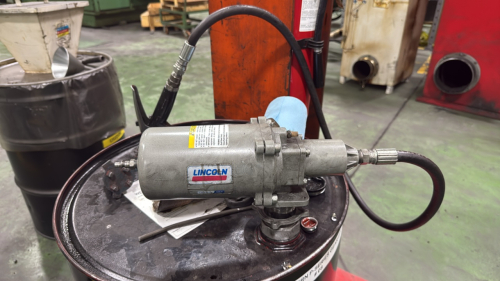 Lincoln air barrel pump w/hose and wand