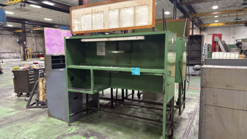(3) large metal upright workstations
