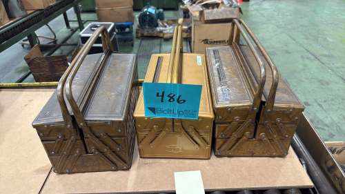 (3) Tone 700s (2) 2215 and (1) 2205 Tool Box