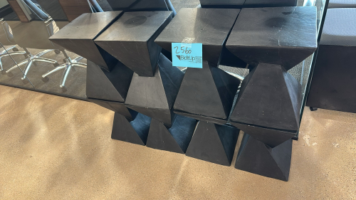 LOT OF (8) WOOD SIDE TABLES